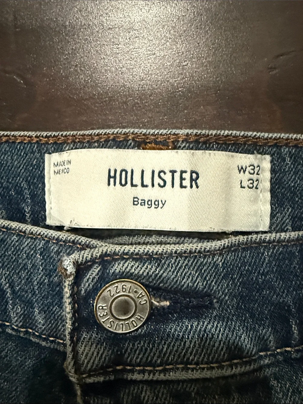 Hollister Faded Blue Straight Jeans